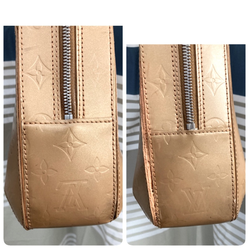 Louis Vuitton Monogram Gold Leather Bag Authentic - Picture 6 of 16